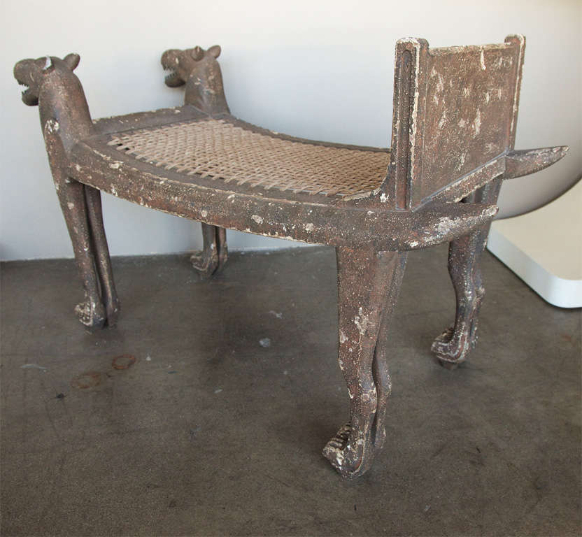 Egyptian Revival Bench at 1stDibs egyptian bench, egyptian revival